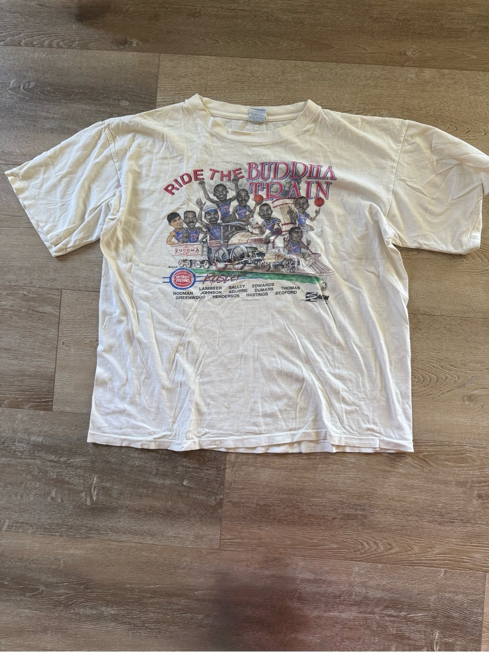 Vintage Detroit pistons characters single stitch tee size XL Salem sportswear